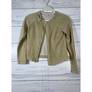 Kids Crown And Ivy Cardigan Sweater Size L Gold‎